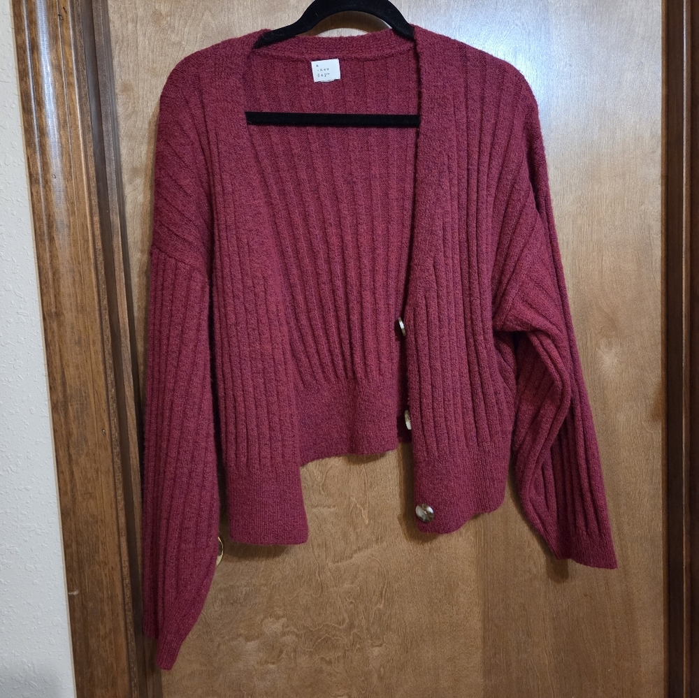 Cozy Pink Knit Sweater